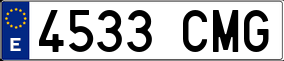 Truck License Plate
